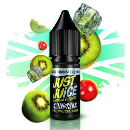 ELIQUID JUST JUICE SALT KIWI CRANBERRY ON ICE 10ML