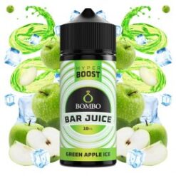 AROMA BOMBO BAR JUICE HYPER BOOSTER GREEN APPLE ICE 10/120ML