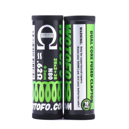 Alternative view of PACK 10 RESISTENCIAS WOTOFO N80 28X2+38 0.62OHM