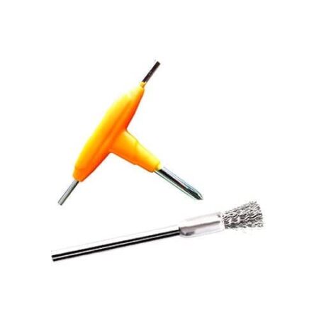KIT CEPILLO METALICO Y LLAVE PIRATE COIL