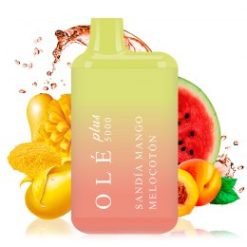 DESECHABLE BUD VAPE OLÉ 5000 SANDIA MANGO MELOCOTON