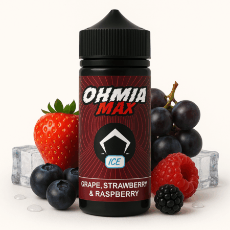 AROMA OHMIA MAX GRAPE, STRAWBERRY, RASPBERRY 60ML