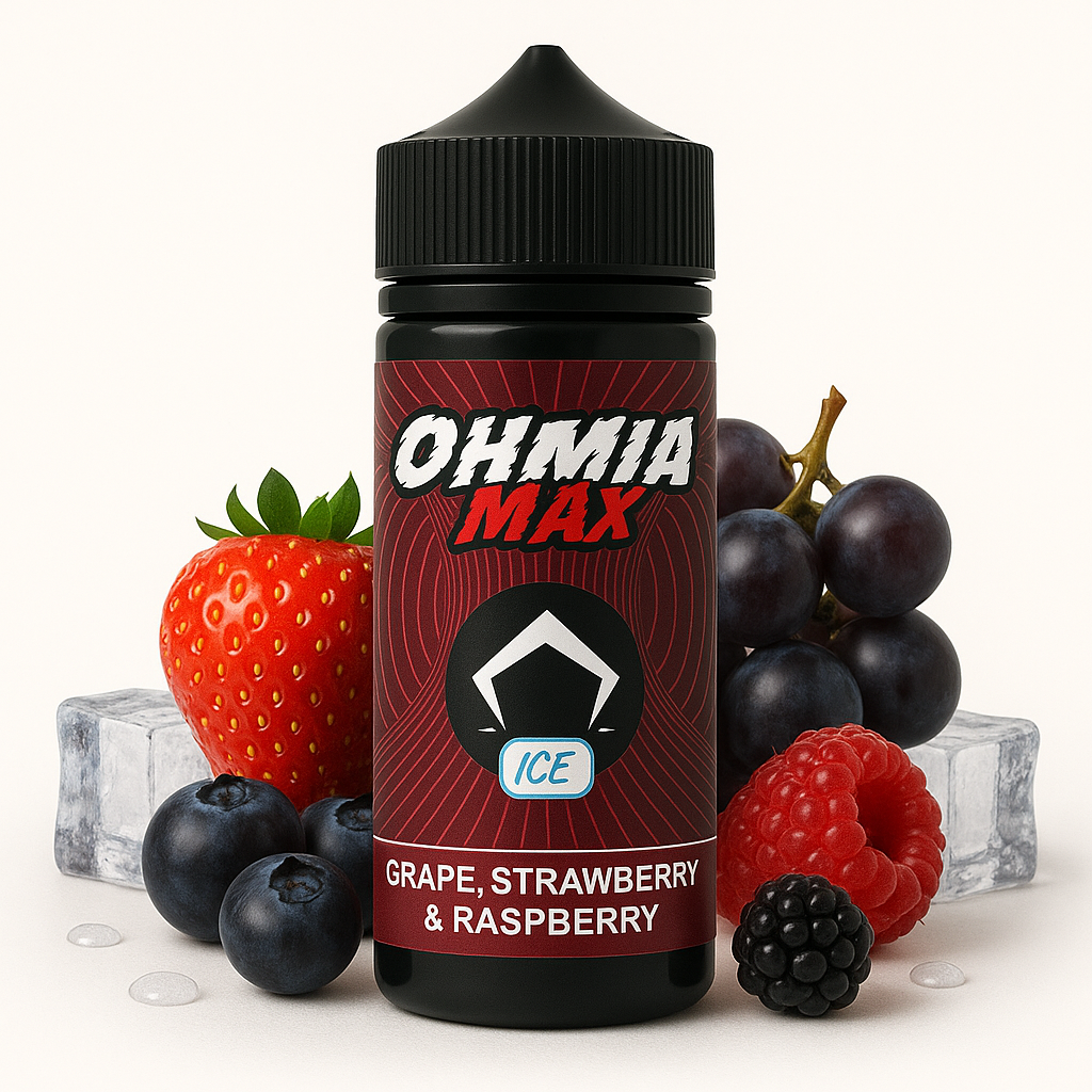 AROMA OHMIA MAX GRAPE, STRAWBERRY, RASPBERRY 60ML