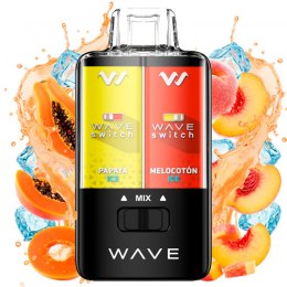 BUD VAPE WAVE SWITCH 40000PUFFS PAPAYA-MELOCOTON ICE