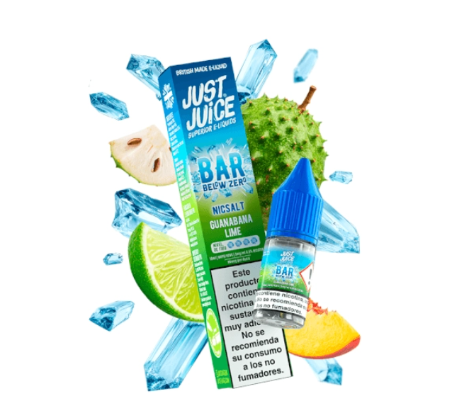JUST JUICE BELOW ZERO SALTS GUANABANA LIME 10ML