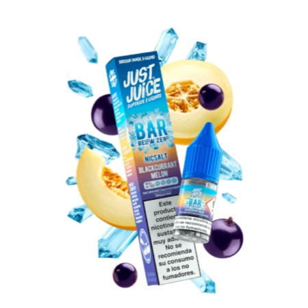 JUST JUICE BELOW ZERO SALTS BLACKCURRANT MELON