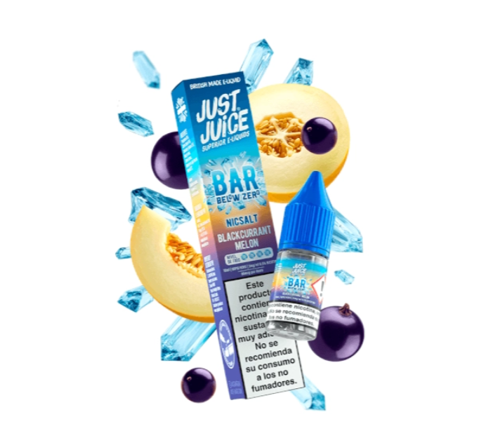 JUST JUICE BELOW ZERO SALTS BLACKCURRANT MELON