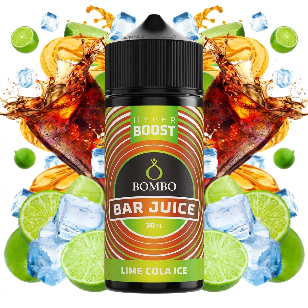AROMA BOMBO BAR JUICE HYPER LIME COLA ICE 10/120ML