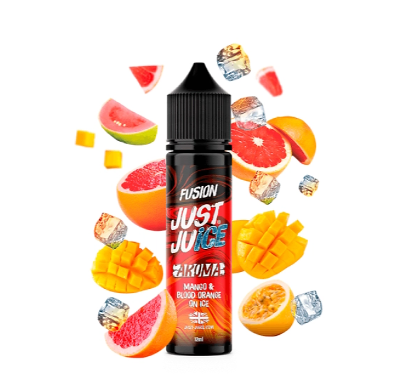 AROMA JUST JUICE FUSION MANGO BLOOD ORANGE ICE 12/60ML