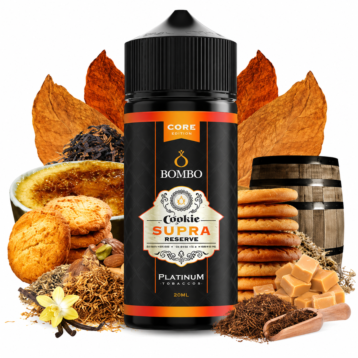 AROMA BOMBO CORE PLATINUM TOBACCOS COOKIE SUPRA RESERVE 20/120ML