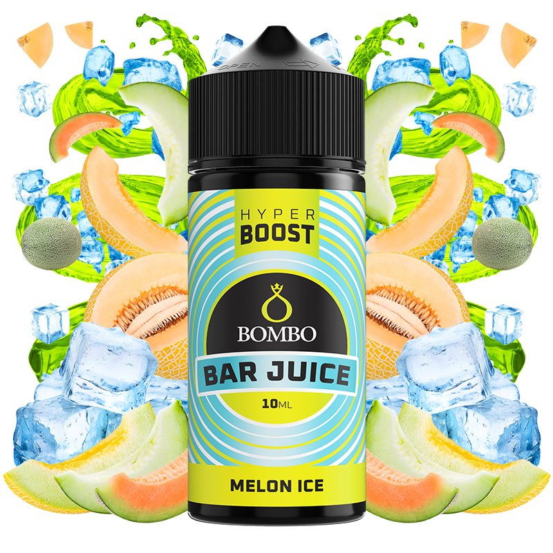 AROMA BOMBO BAR JUICE HYPER BOOSTER MELON ICE 10/120ML